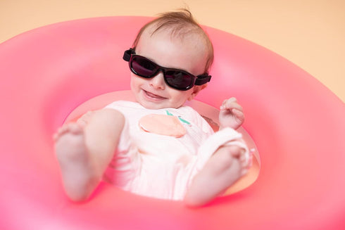 Kiddus Sunglasses for Newborn Baby. Age 0-2 years. UV Protection UV400. Adjustable Soft Neoprene Band. Unbreakable. BPA Free...
