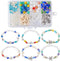 SUNNYCLUE 1 Box DIY 6 Sets Summer Beading Bracelet Making Kit Lampwork Beads Bulk Lucky Turquoise Beads Starfish Sea Animal Bead Hawaii Ocean Bead...
