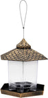 Twinkle Star Wild Bird Feeder Hanging for Garden Yard Outside Decoration, Hexagon Shaped with Roof...