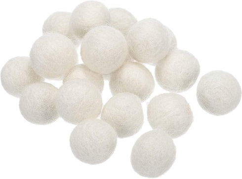 PATIKIL Wool Felt Balls Beads Wool Felting Pom 2cm 20mm White for Home Crafts Handcrafts Project DIY Pack of 50...