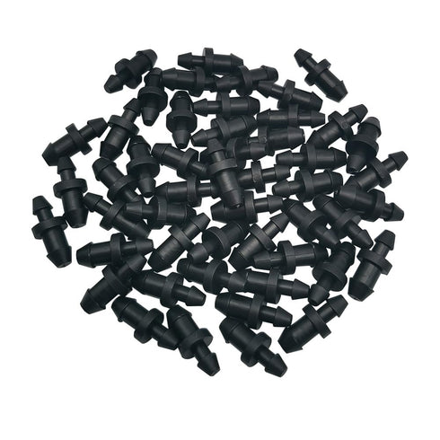 50 Pack Drip Irrigation Plugs 1/4" Drip Tubing Fittings End Plug Drip Irrigation Tube End Closure Hole Plugs for Home Garden Pipe Supplies (50)...
