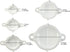Dumpling Maker Dumpling Tools 5Packs with Different Sizes of Dumpling Mold, Perfect for Making Hand pies, Dumplings, Ravioli, Calzones, Dough Pres...