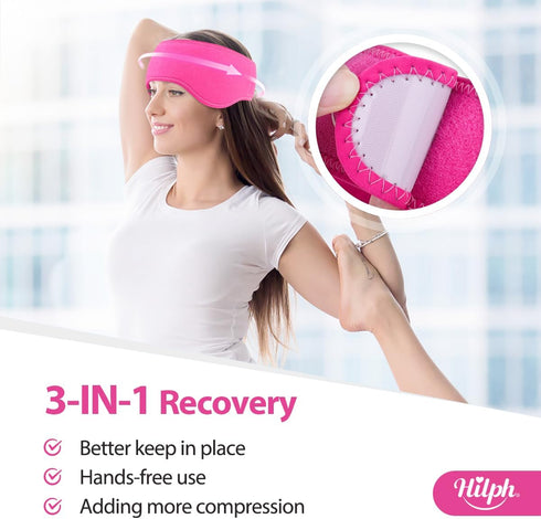 Hilph Headache Ice Pack Migraine Ice Head Wrap, Reusable Head Cold Pack Forehead Ice Pack for Migraine Relief, Headache Tension, Sinus Pain, Chemo...