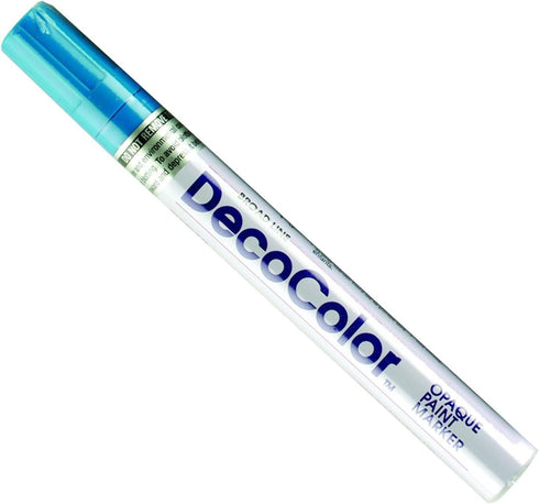 UCHIDA 300-C-10 Marvy Deco Color Broad Point Paint Marker, Light Blue...