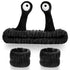 3pcs Snail Face Wash Headband and Wristband Set Black Funny Makeup Headband Puffy Skincare Spa Head Bands Cute Wrist Towels Hair Band for Washing ...