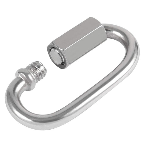 30 Pack M4 1/8 Inch Quick Link,500 Lbs Stainless Steel Threaded Chain Connector Heavy Duty D Shape Locking Repair Link for DIY Accessories...
