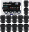 Cable Glands 3/4 Inch Nylon Waterproof Cable Connector With Lock Nut And Gaskets IP68 Waterproof Cable Range 13-18mm Cord Gland Connectors Electri...