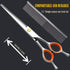 AIRY 7.5" Dog Grooming Scissors Cats Trimming Shears and steel comb set Professional Pets Scissor Kit for Left- and right-handed dual use Groomers...