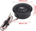 Qiilu Audio Speaker,Pair of 12V 120W Car Mini Super Power Loud Dome Audio Speaker Tweeter Loudspeaker Horn......