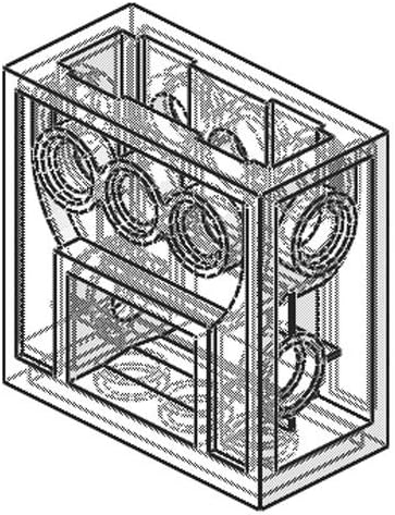 LEGO Technic COMPLETE GEARBOX ASSEMBLY 2 x 4 x 3 1/3 Trans-Clear Wormbox gear motor REDUCER block Mindstorms robotics ev3 NXT transparent robot bu...