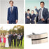 2 Pcs Cufflinks Stripes Cuff Link Knot Simple Shirt Studs for Graduation Ceremonies and Business Meeting Gold Black Cufflinks for Men Ideal for We...