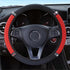 Diamond Leather Steering Wheel Cover, 15 Inch Colorful Rhinestones Elastic Steering Wheel Protector, Bling Crystal Steering Wheel Cover for Women ...