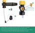 Electric Pressure Washer DIY Foam Cannon with 1/4” Quick Connector & Other 5 Adapters, Power Washer Adjustable Snow Foam Lance 0.6L Bottle, Jet Ca...