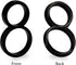 SEISSO 844713 5-Inch House Numbers for Outside, Modern Floating Metal Door Numbers Address Sign Decor for 911 Visibility Signage with Nail Kits, B...