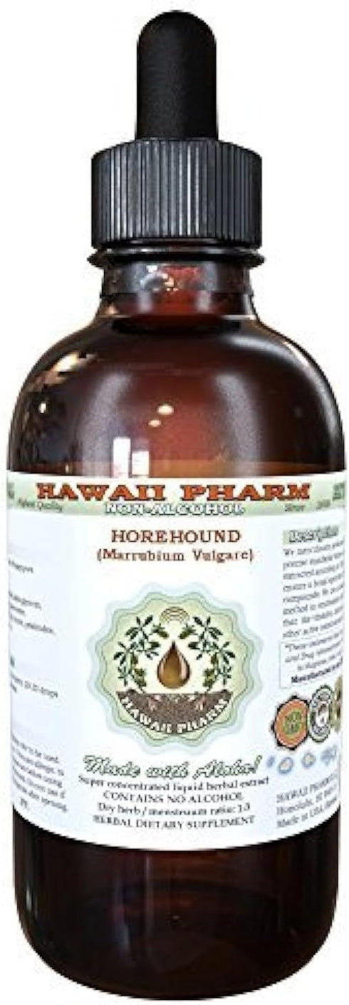 Horehound Alcohol-Free Liquid Extract, Organic Horehound (Marrubium vulgare) Dried Herb Glycerite 2 oz...