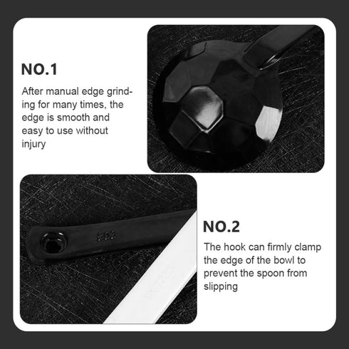 Hemoton Soup Ladle 5pcs Melamine Ramen Spoons Soup Eating Spoons Long Handle Soup Ladles Asian Soup Spoon for Asian Soup Cooking Gravy Ladle...