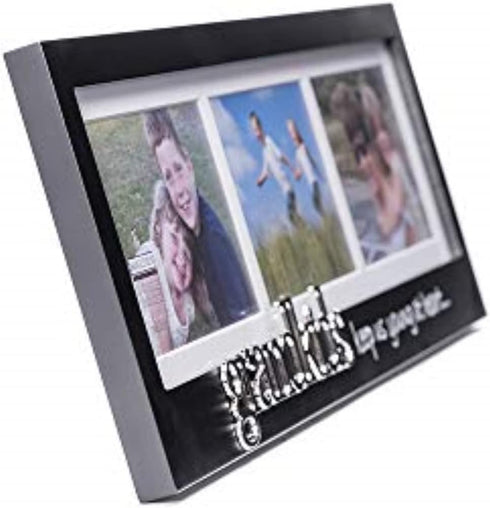 Malden Grandkids Keep Us Young at Heart - Silver Expression 3-Opening Frame, 4 by 6-Inch...
