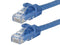 Monoprice Cat6 20ft Blue Patch Cable UTP 24AWG 550MHz Pure Bare Copper Snagless RJ45 Flexboot Series Ethernet Cable- Pack of 1...