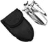 AKOAK 1 Pack Stainless Steel Foldable Garden Shovel, Handy Mini Camping Shovel, Llightweight Camping Gear, Versatile Outdoor Survival, Fishing, Ca...