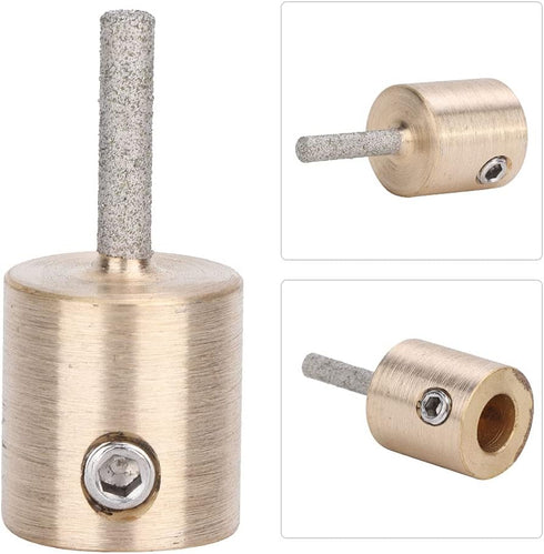 Stained Glass Diamond Grinder Bit, Metal Grinding Hardened Standard Ceramic Abrasive Head Electrical Tool Supplies Drill Bits Wheel for Inland Dia...