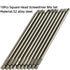 10 Pieces Square Head #2 Magnetic Screwdriver Bits Set SQ2 Power Tools 1/4 Inch Hex Shank 5.9 Inch Length Made Of S2 Steel...