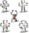 Cross Cookie Cutter Shapes Set, Azflyife 5 Piece Stainless Steel Metal Biscuit Mold Cookie Cutters with Chalice Holy Cup Crucifix Crucifixion for ...