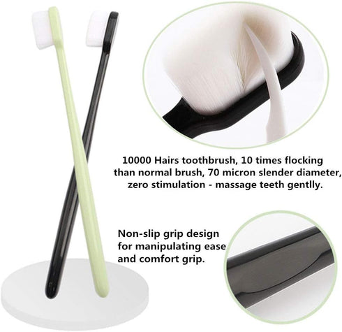 4PCS/Pack 10000 Hairs Toothbrush Dental Oral Care Teeth Brush for Tooth Sensitivity Children Deciduous Tooth Pregnant Woman Postpartum...