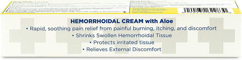 Globe Hemorrhoidal Cream, Phenylephrine HCl, Pramoxine with Aloe, Relief from Burning, Itching and Discomfort of Hemorrhoids, 1.8 Ounces...
