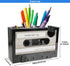 AnRui Retro Tape Dispenser with Pen Holder Cute Cassette Tape Dispenser Desk Accessories Tidy Container Office Stationery Storage Organizer for Bo...