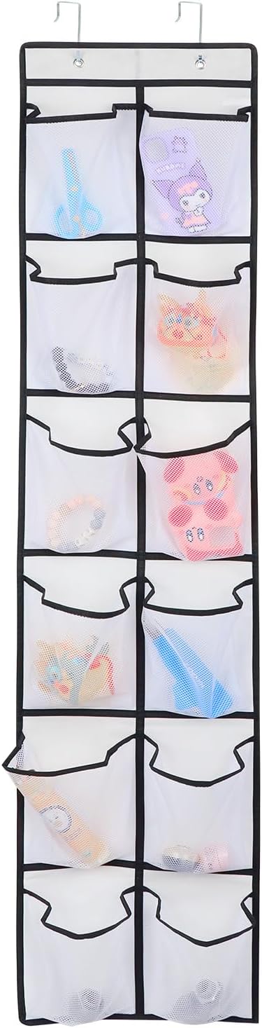 12 Large Pockets Over Door Hanging Shoe Organizer...