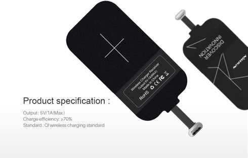 Nillkin Magic Tag Qi Wireless Charger Receiver Chip for USB Type-C Smart Phones (Type-C Long Version)......