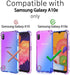 HNHYGETE Samsung Galaxy A10e Case, Galaxy A10e Case with Screen Protector, Transparent Shockproof Slim Two-Color Soft TPU Protection Cover Cases f...