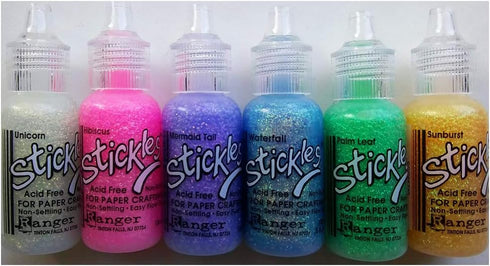 Stickles Ranger Glitter Glue Bundles - Six .5 fl oz Bottles in (Magical)...