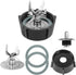 6 Point Fusion Blade 4980 & 4902 Blender Jar Bottom & 2 Pieces Rubber Seal Gasket & Coupling Stud Slinger Pin Kit replacement parts Compatible wit...