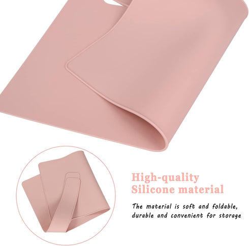 High Chair Placemat, Durable High Chair Placemat Silicone, Clean and Hygienic, Suitable for IKEA Antilop Highchai, for Toddlers and Babies (Pink)...