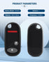 ECCPP OUCG8D344HA Key fob Replacement for 3 Buttons Keyless Entry Remote Key Fob 02-10 for H onda Civic CR-V Element OUCG8D-344H-A (Pack of 1)...