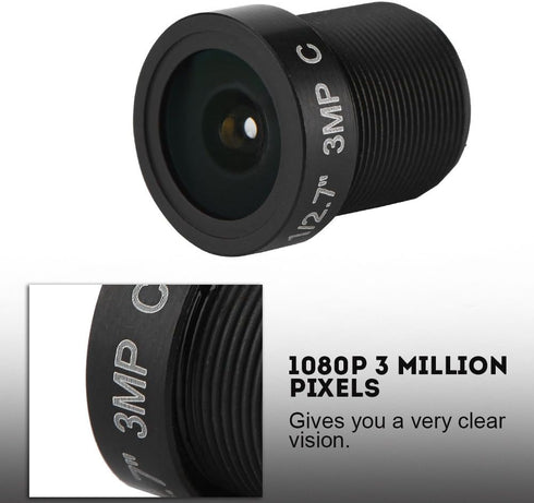 Sonew 2.8mm Lenses Kits for CCTV Cameras Security Camera 3 Million Pixels 1/3'' IR CCTV Lens 5-Layer Prism Lens for Network Camera...