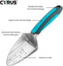 Garden Shovel Gardening Hand Trowel with Measurement Mark, Aluminum Alloy Garden Transplanting Shovel with Rubberized Handle, Rust Resistant Trowe...