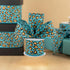 Craig Bachman 2.5" Metallic Leopard Print Ribbon: 10 Yards (Light Teal) Craft Floral Arrangement Gift Wrapping Wired Edge Ribbon...