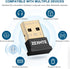 ZEXMTE USB Bluetooth Adapter for PC, 5.0 Bluetooth Dongle Receiver,Bluetooth Adapter for PC Windows 11/10/8/7 for Desktop, Laptop, Mouse, Keyboard...