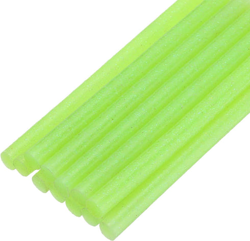 uxcell Mini Hot Glue Sticks for Glue Gun 7mm x 100mm Glitter Green 12pcs...
