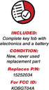 KeylessOption Keyless Entry Remote Control Car Key Fob Replacement for 15252034 -Blue (Pack of 2)...
