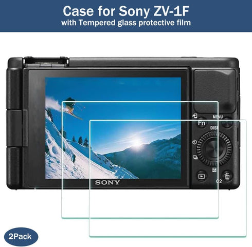 Pocoukate Case for Sony ZV-1F, ZV-1 II/ZV-1M2 Vlog Camera, ZV1F Camera Silicone Cover Skin, Anti-Scratch Slim Fit Soft Sleeve with ZV1 F Screen Pr...