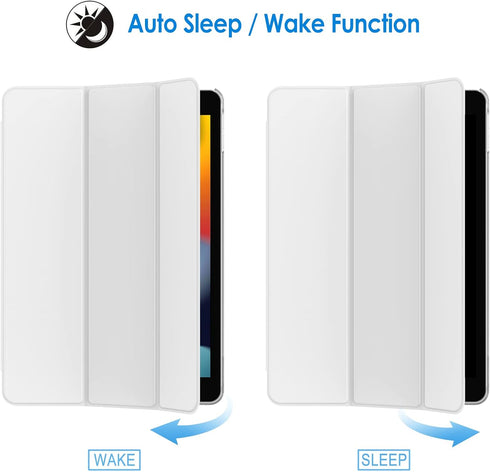 JETech Case for iPad 10.2-Inch (2021/2020/2019 Model, 9/8/7 Generation), Auto Wake/Sleep Cover (White)...