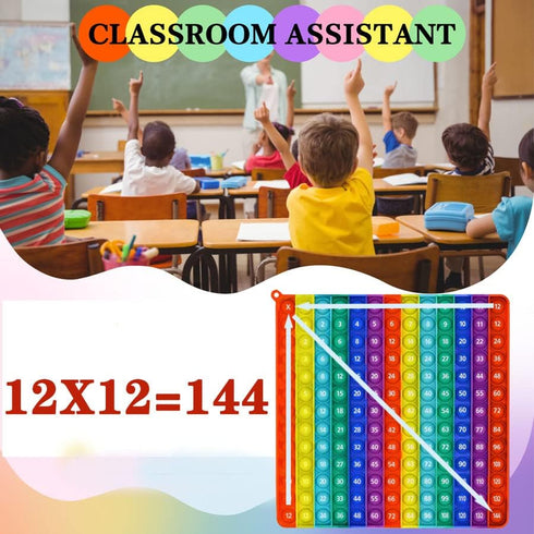 AK-SHIP Multiplication Game Table Bubble Toys Relieve Stress and Anxiety ?Education Various Teaching Operations (Multiplication Table 12*12)...