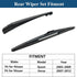 Rear Windshield Wipers Blade Arm Set for Nissan Quest 2005-2009, for Nissan Versa 2007-2012 Back Glass Wiper Arm Blade Replacements All Seasons Fi...