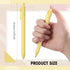 Fulmoon 50 Pcs Ballpoint Pens Bulk Retractable Comfortable Writing Pens Black Ink Pens Cute Back to School Supplies in Medium Point 1.0 mm for Tea...