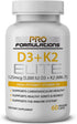 D3 + K2 Elite – Vitamin D3 + Vitamin K2 – 60 Day Supply – High-Potency, Bioavailable MK-7...