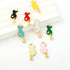 Gold Plated Multicolor Cat Charms Pendants for Jewelry Making,Enamel Pendants,Alloy Cute DIY Jewelry Supplies for Necklace Bracelets Earrings...