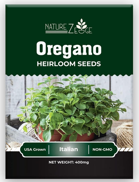 5 Herb Seeds Variety Kit, Oregano, Cilantro, Parsley, Basil, Chives...